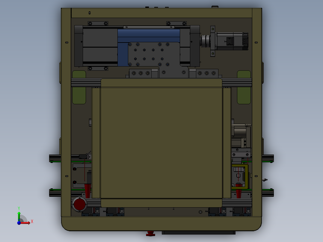 集条码扫描检测非标机前视图