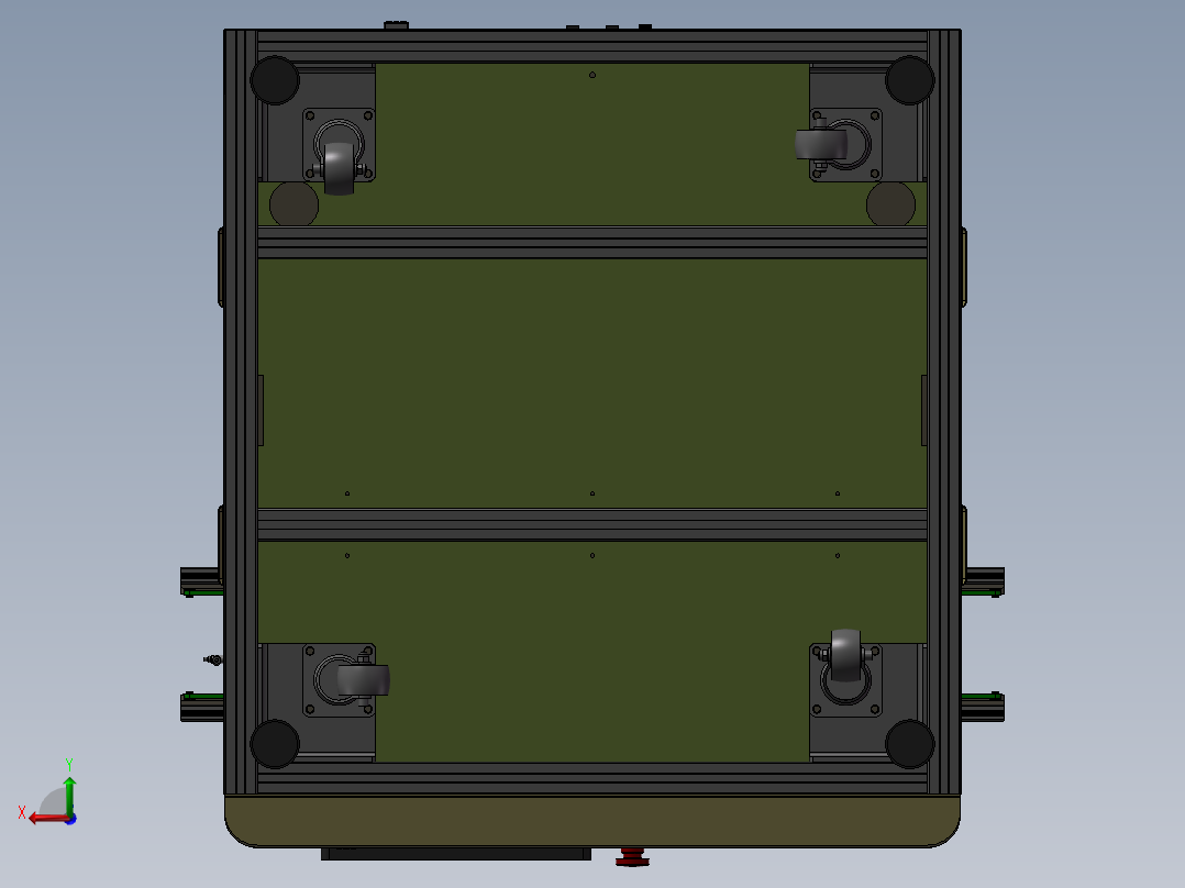 集条码扫描检测非标机后视图