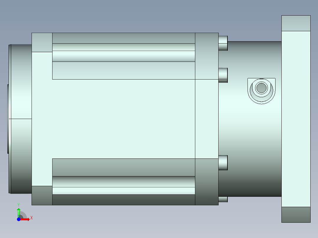 直齿孔PLX142-L2 35-114.3-200-M12-ZJ.stp前视图