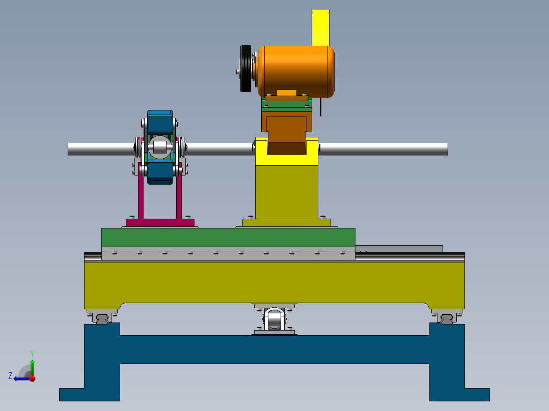 PLC控制得气动随动铸棒线切割机设计含SW三维图==1193976==500右视图