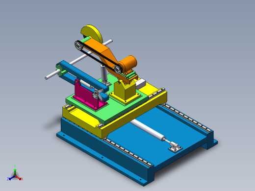 PLC控制得气动随动铸棒线切割机设计含SW三维图==1193976==500正等轴测缩略图