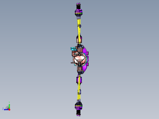四驱传动轴系统模型801328右视缩略图
