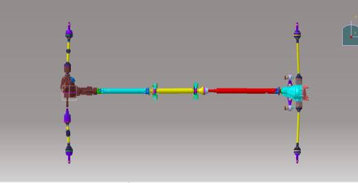 四驱传动轴系统模型801328缩略图