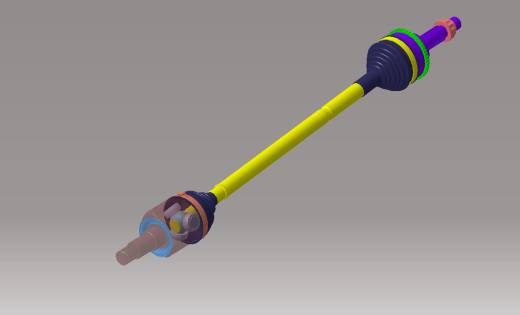 四驱传动轴系统模型801328缩略图