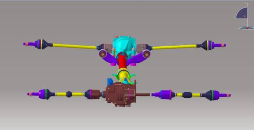 四驱传动轴系统模型801328缩略图