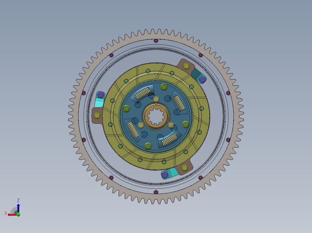 汽车膜片弹簧离合器