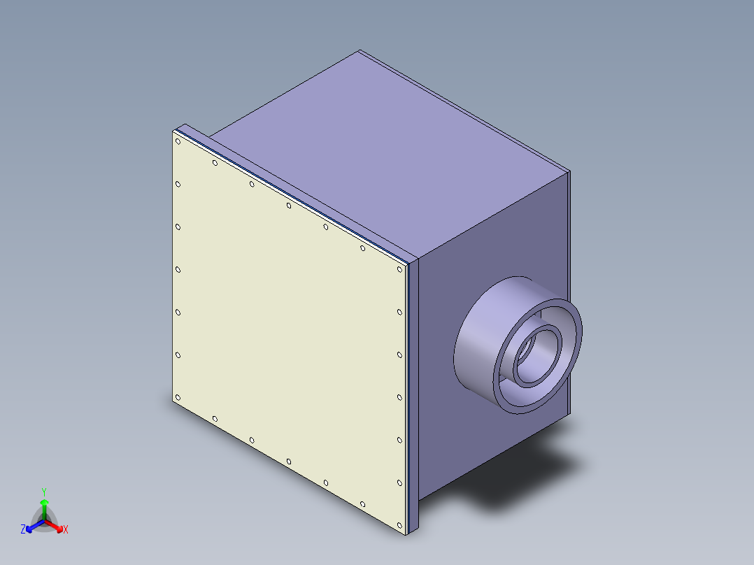 [PVC x PVC_FPM] 手动阀箱Manual Valve Box正等轴测图