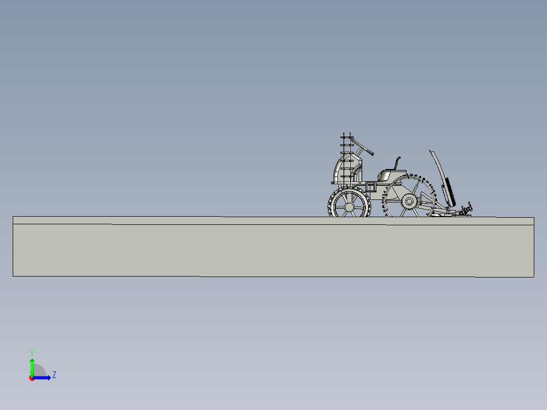 全自动插秧机左视图