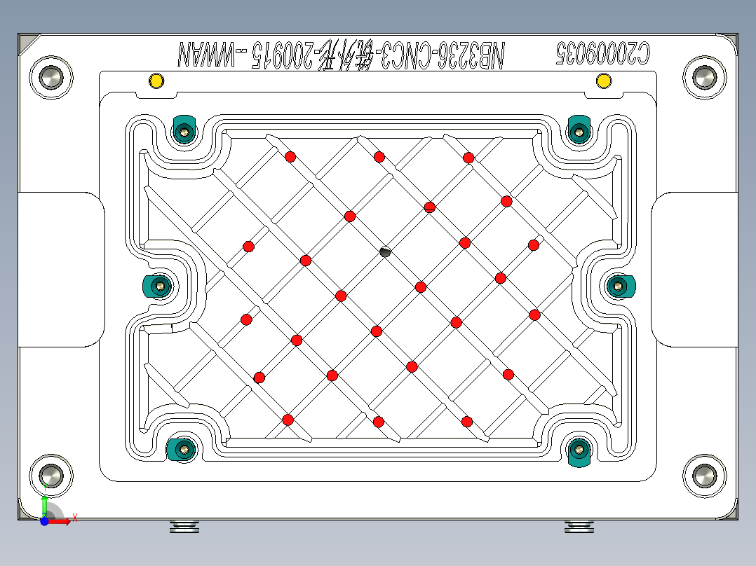 NB3236-WWAN-笔记本CNC工装夹具三维模型CNC3铣外形-20200915前视图