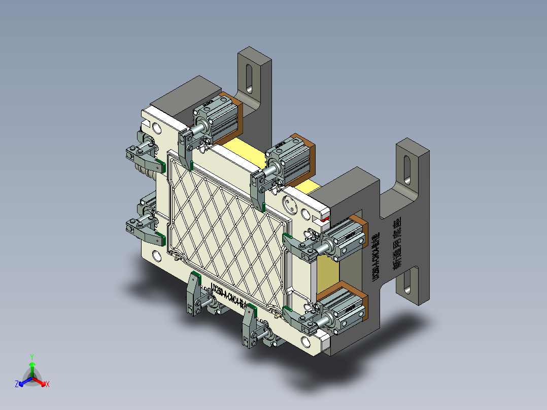 UX260-A-笔记本CNC工装夹具三维模型CNC4-20200310主视图