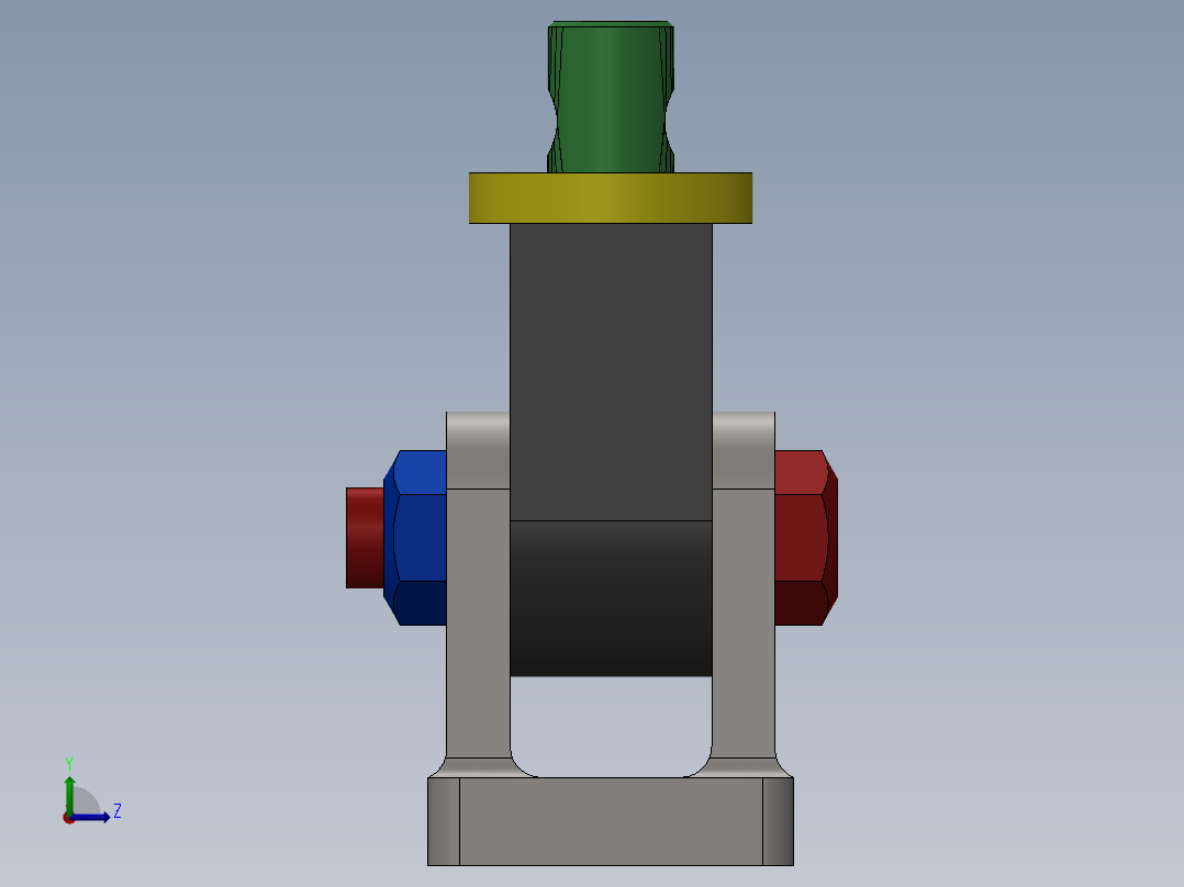 车床千斤顶左视图