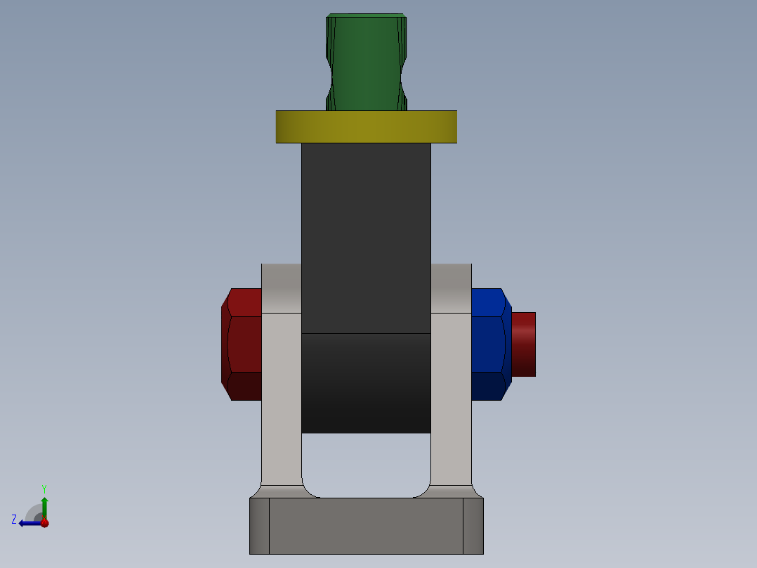 车床千斤顶右视图