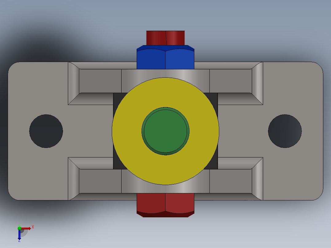 车床千斤顶俯视图