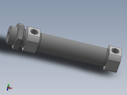 标准气缸 亚德客 MI20x50SU-缸体