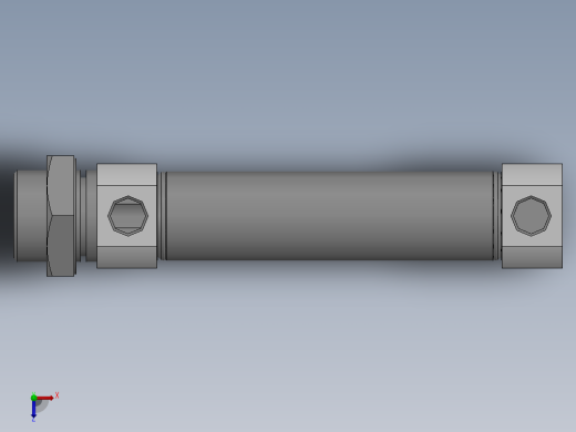 标准气缸 亚德客 MI20x50SU-缸体俯视缩略图
