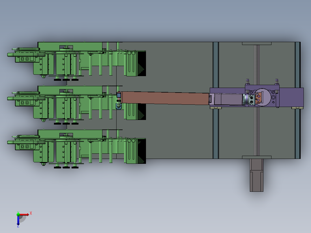 BD-3160 3C 内存主板自动摆盘组装机俯视图