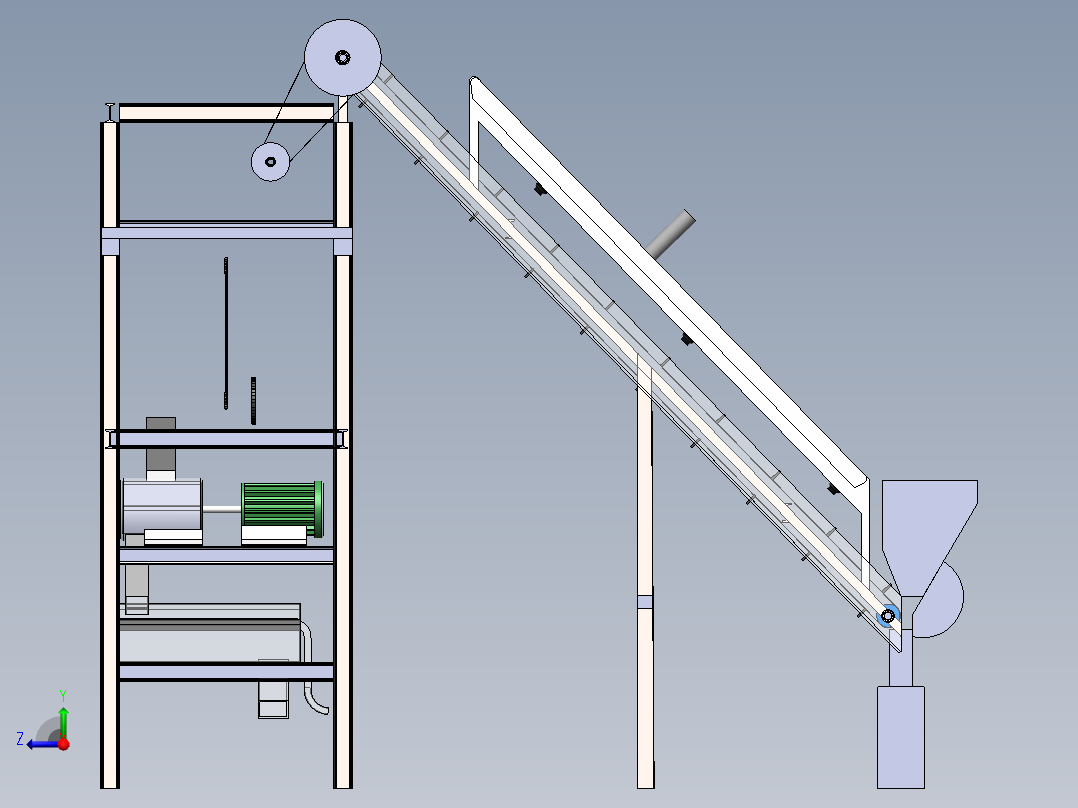 A2004076-生芭蕉转化为芭蕉粉机器右视图