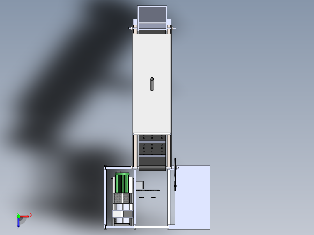 A2004076-生芭蕉转化为芭蕉粉机器俯视图