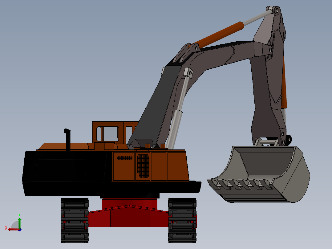 挖掘机、推土机(19)后视图