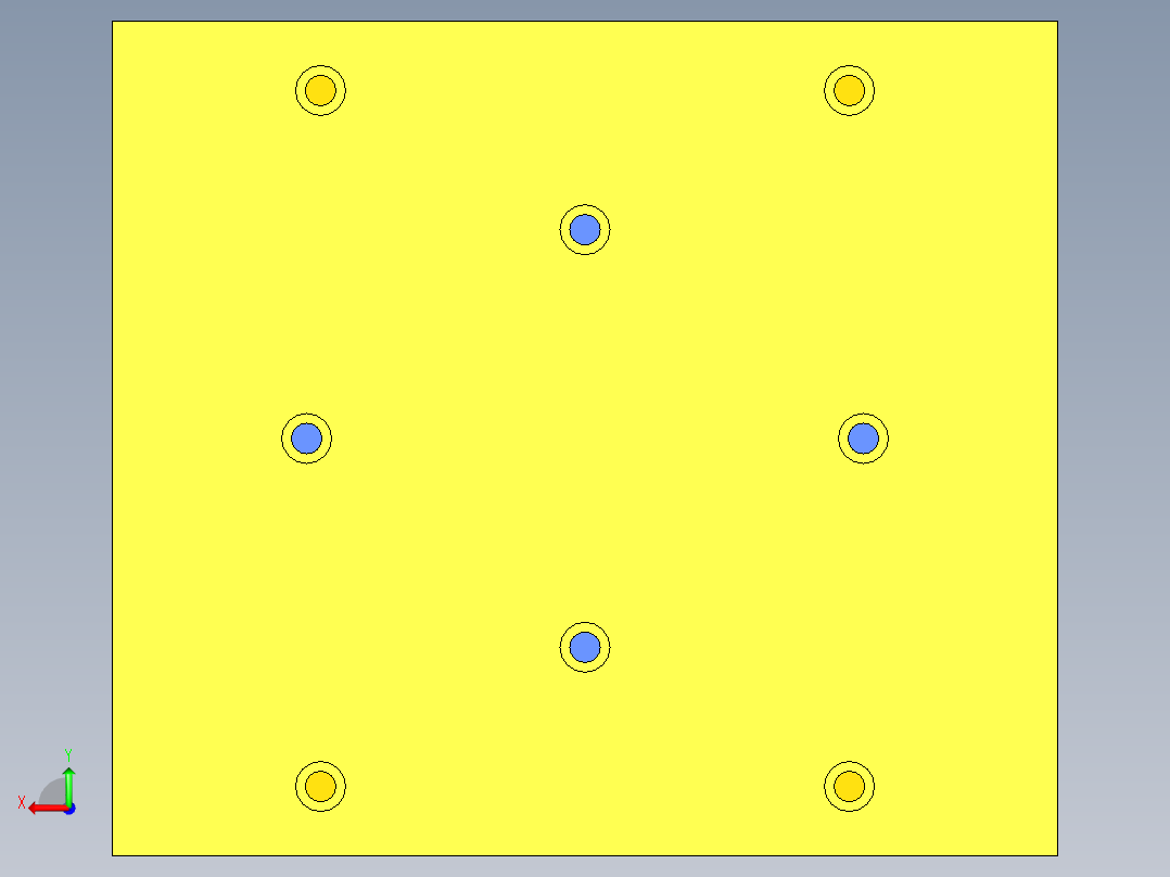 注塑模具、模具(68)后视图