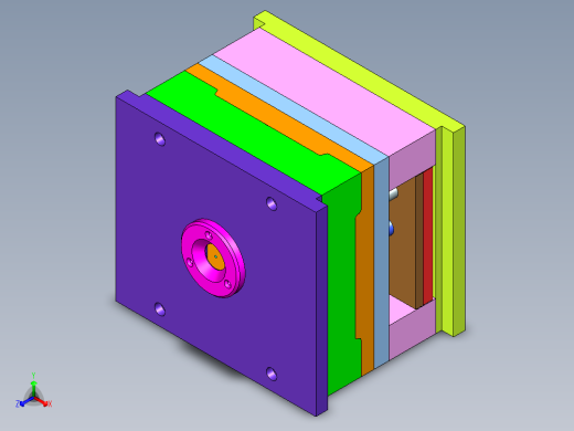 注塑模具、模具(68)正等轴测缩略图