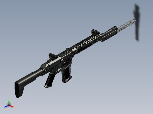 手枪左轮冲锋枪老式狙击步枪设计3D图纸wz-2022-perun STP