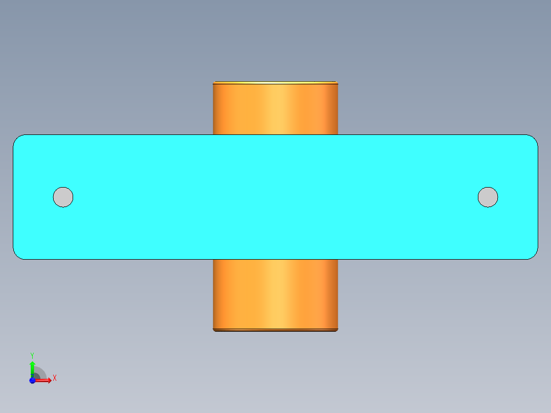连杆夹紧机构前视图