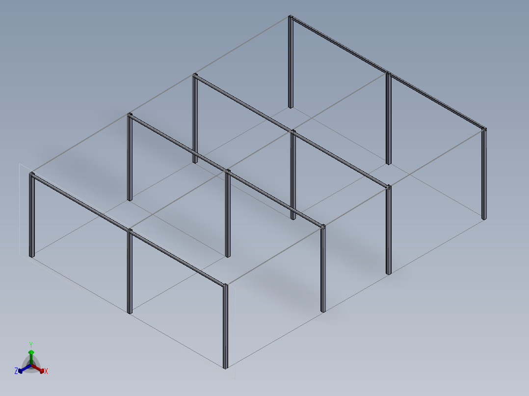 金属结构正等轴测图