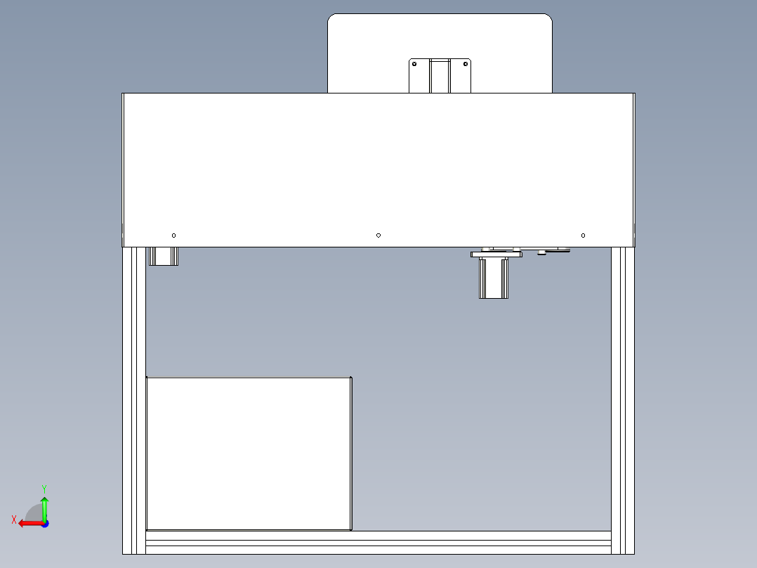 摄像头检测平面度设备（平面度检测机）后视图