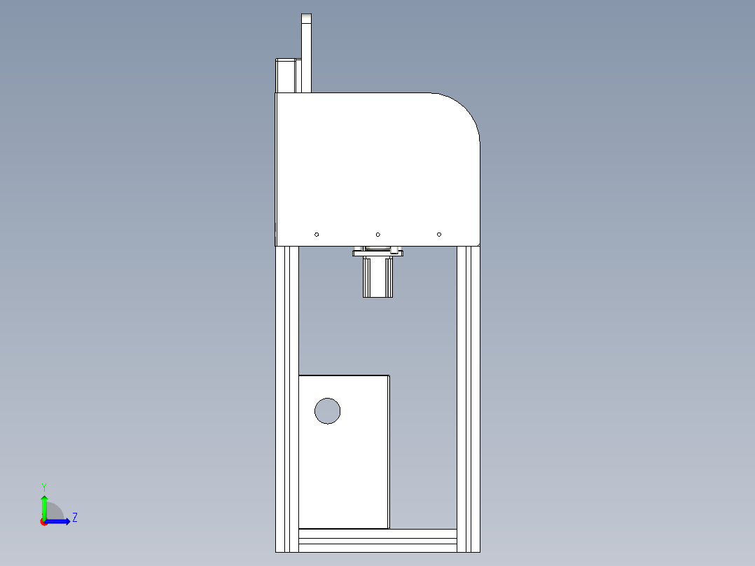 摄像头检测平面度设备（平面度检测机）左视图