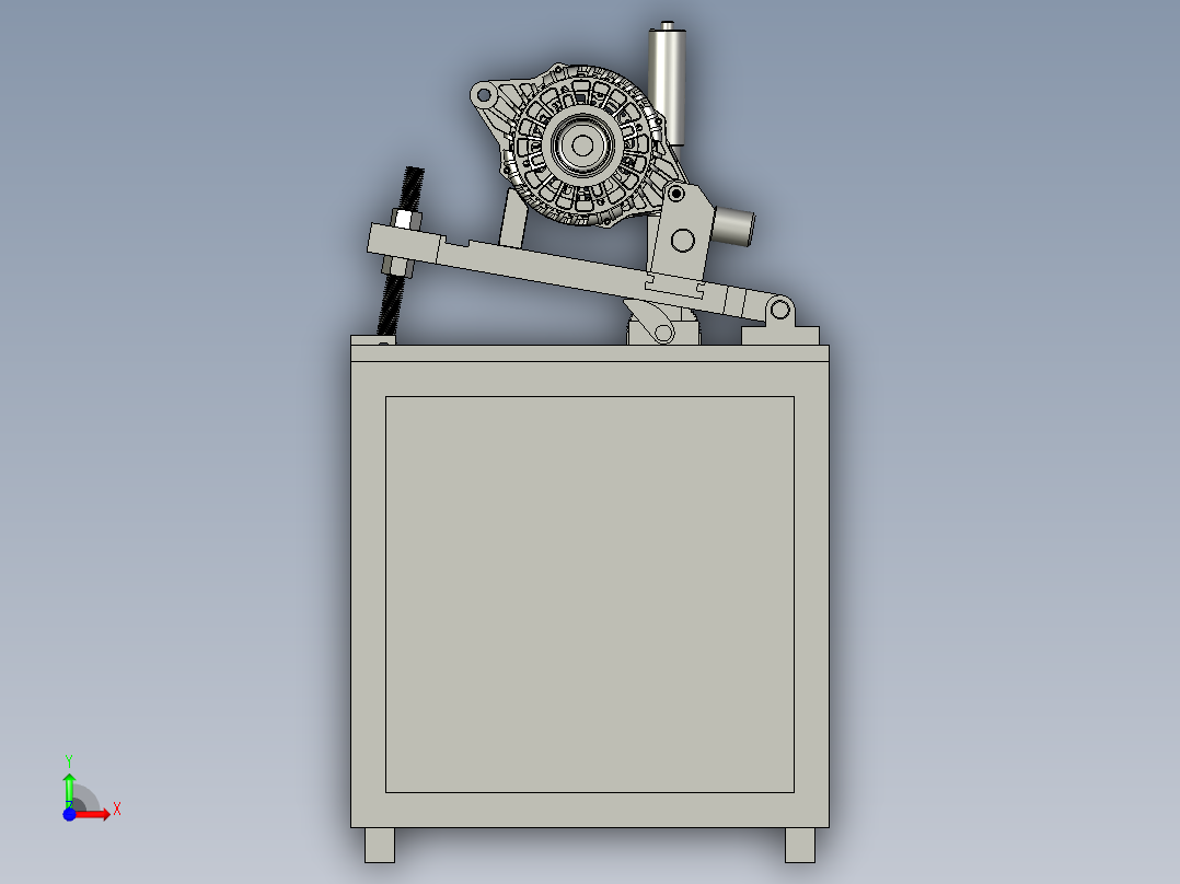 电机安装调节座前视图
