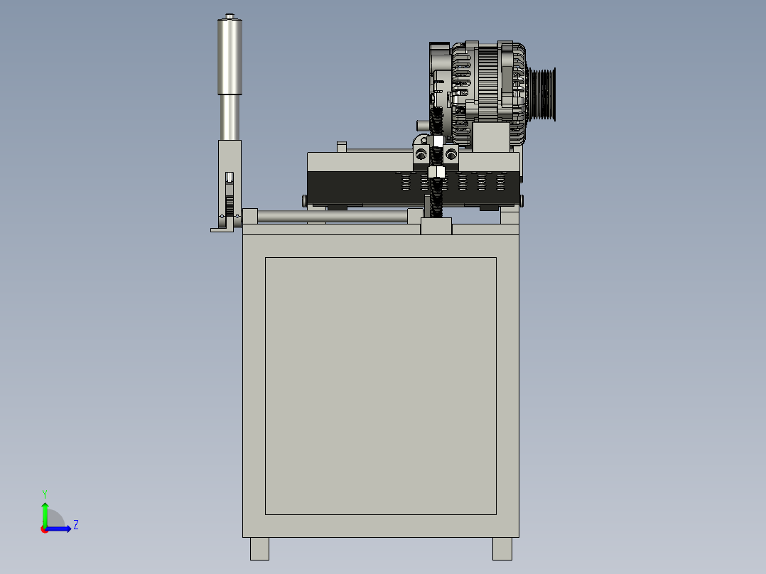 电机安装调节座左视图