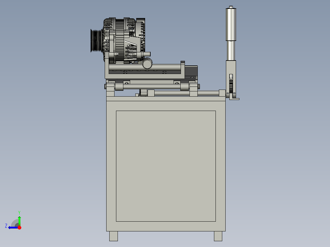 电机安装调节座右视图