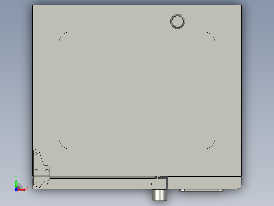 大烤箱蒸烤一体式前视图