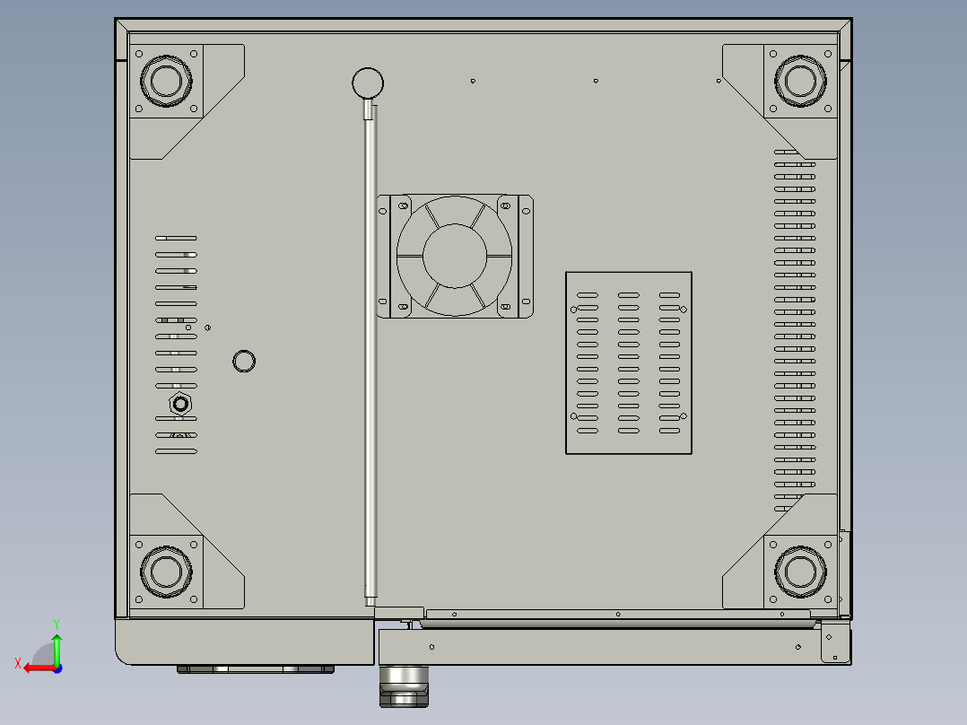 大烤箱蒸烤一体式后视图