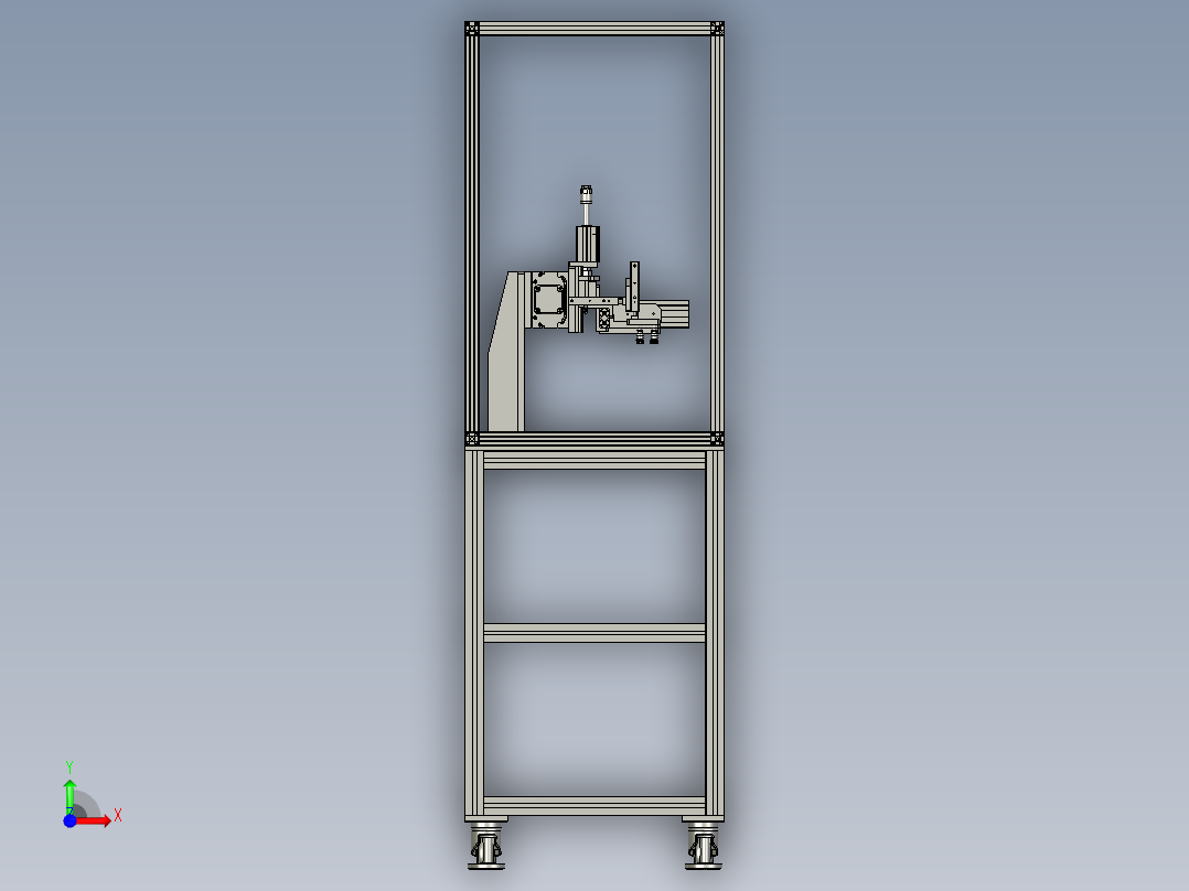 可组合安装的真空取料抓手前视图