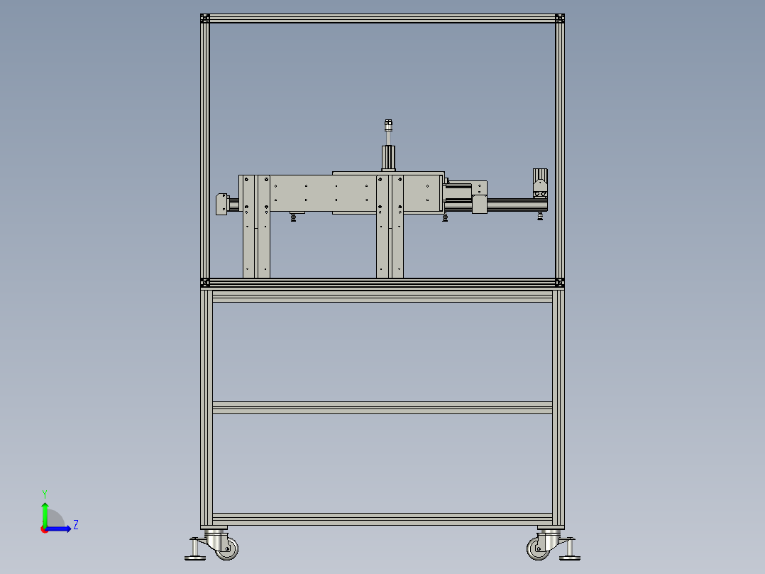 可组合安装的真空取料抓手左视图