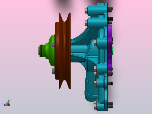 罗孚V8别克215水泵总成右视缩略图