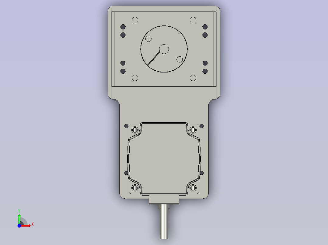 M077-KK86-带联轴器反折马达组前视图