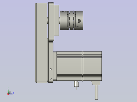M077-KK86-带联轴器反折马达组左视缩略图