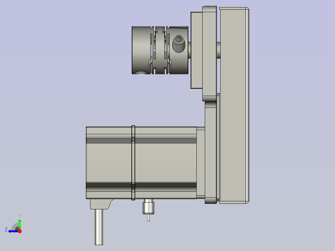 M077-KK86-带联轴器反折马达组右视图