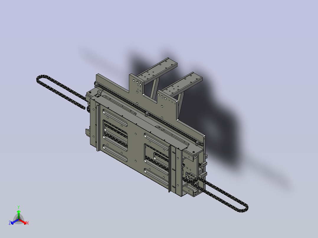 伸缩臂正等轴测图