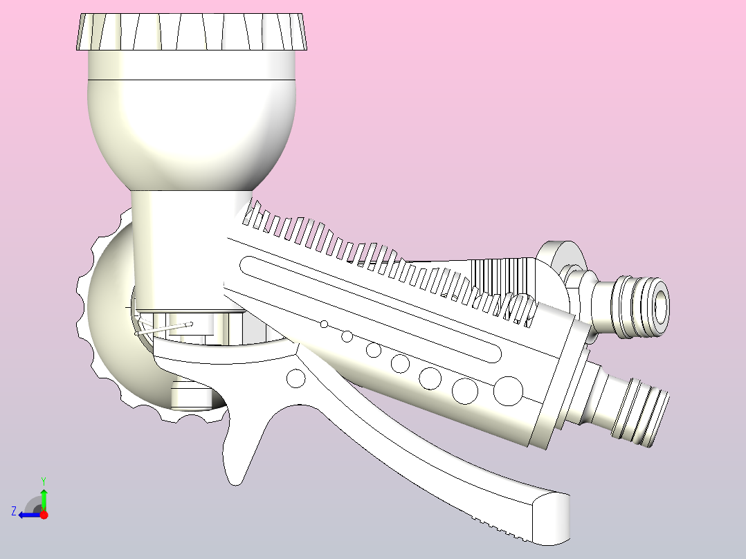 花园洒水喷头右视图