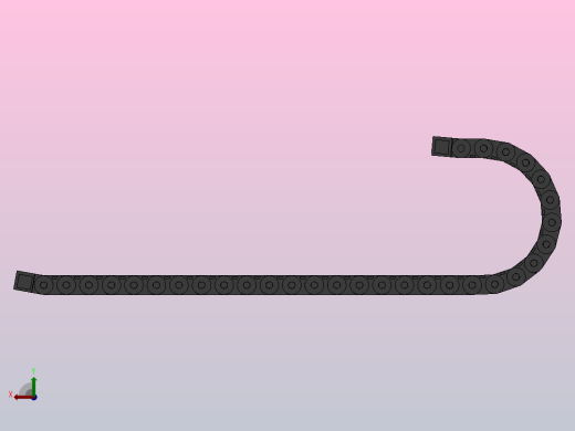 内高35弯曲半径200两侧打开型DA桥式拖链DMD35BDA-35-100-200R-30后视缩略图