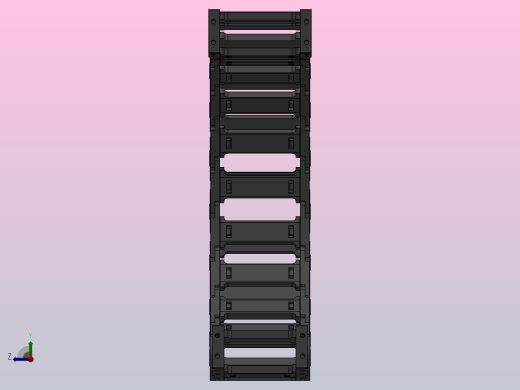 内高35弯曲半径200两侧打开型DA桥式拖链DMD35BDA-35-100-200R-30右视缩略图