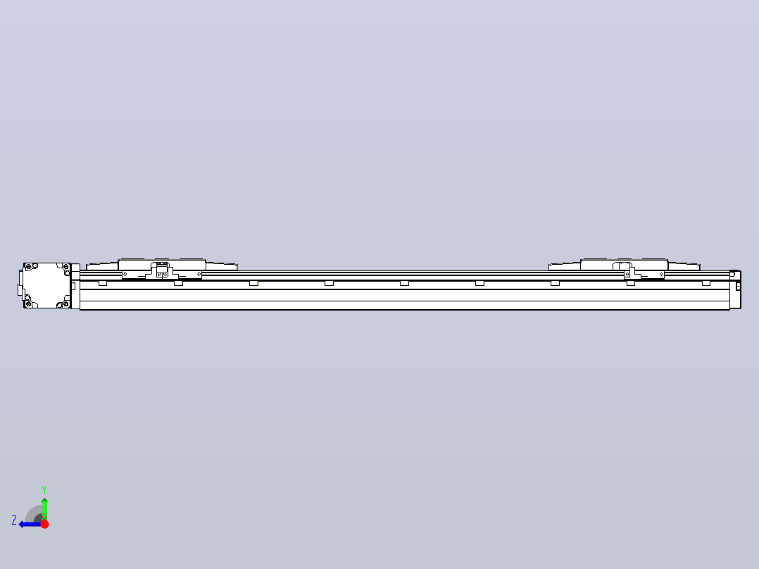 皮带直线轴双滑块型TPA-GCBS-120-P70-L200-DL-M20-N3右视图