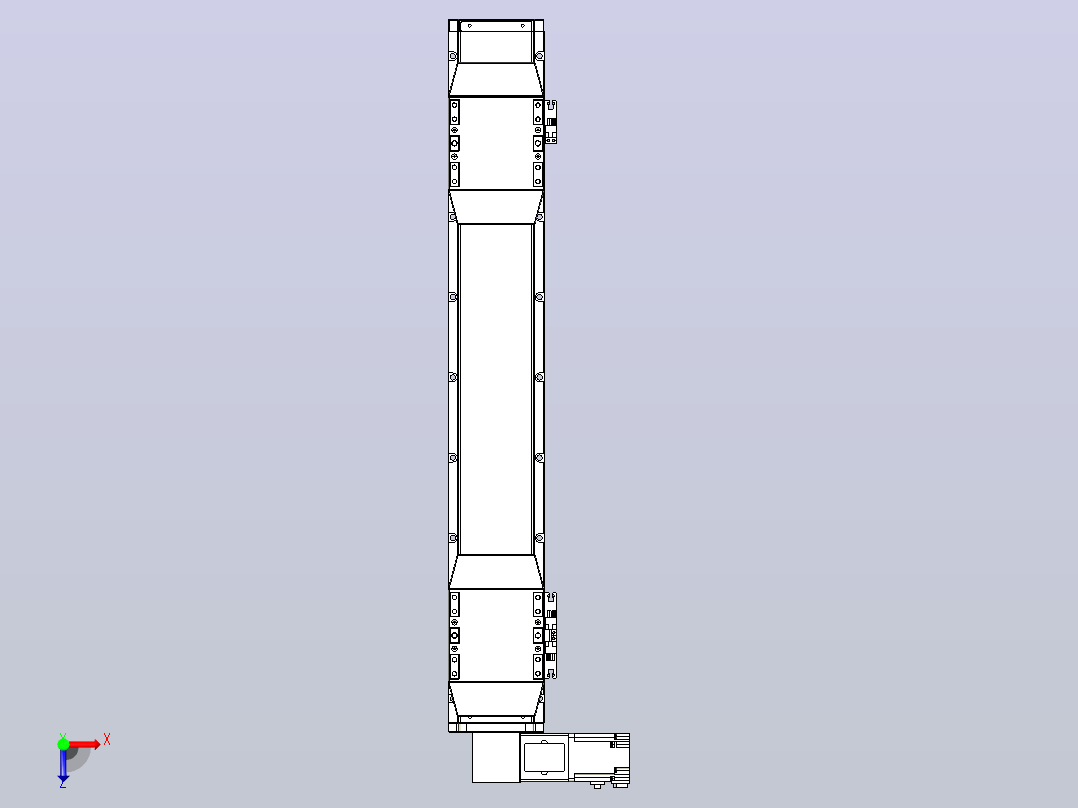 皮带直线轴双滑块型TPA-GCBS-120-P70-L200-DL-M20-N3俯视图