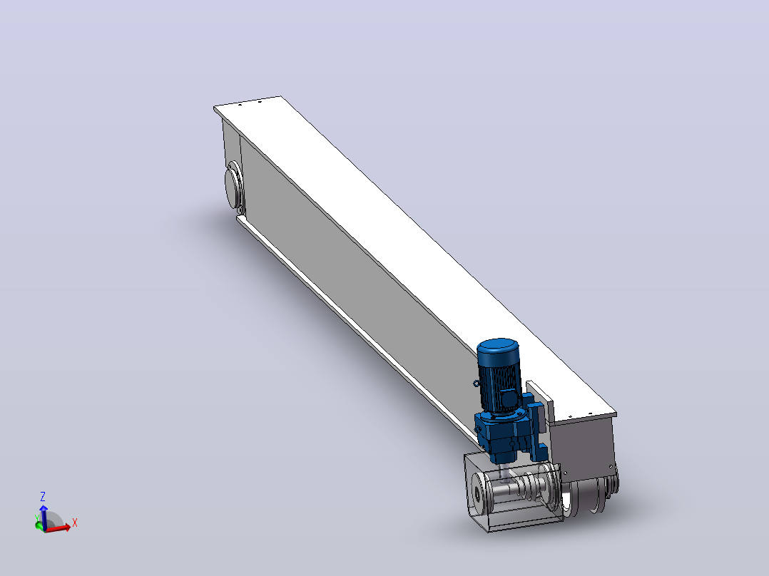 门式起重机的结构设计与建模（SW+CAD+说明书）主视图