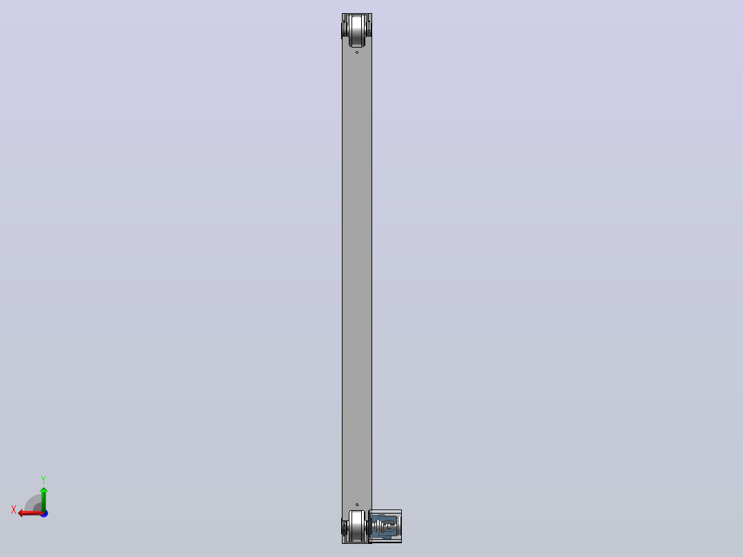 门式起重机的结构设计与建模（SW+CAD+说明书）后视图
