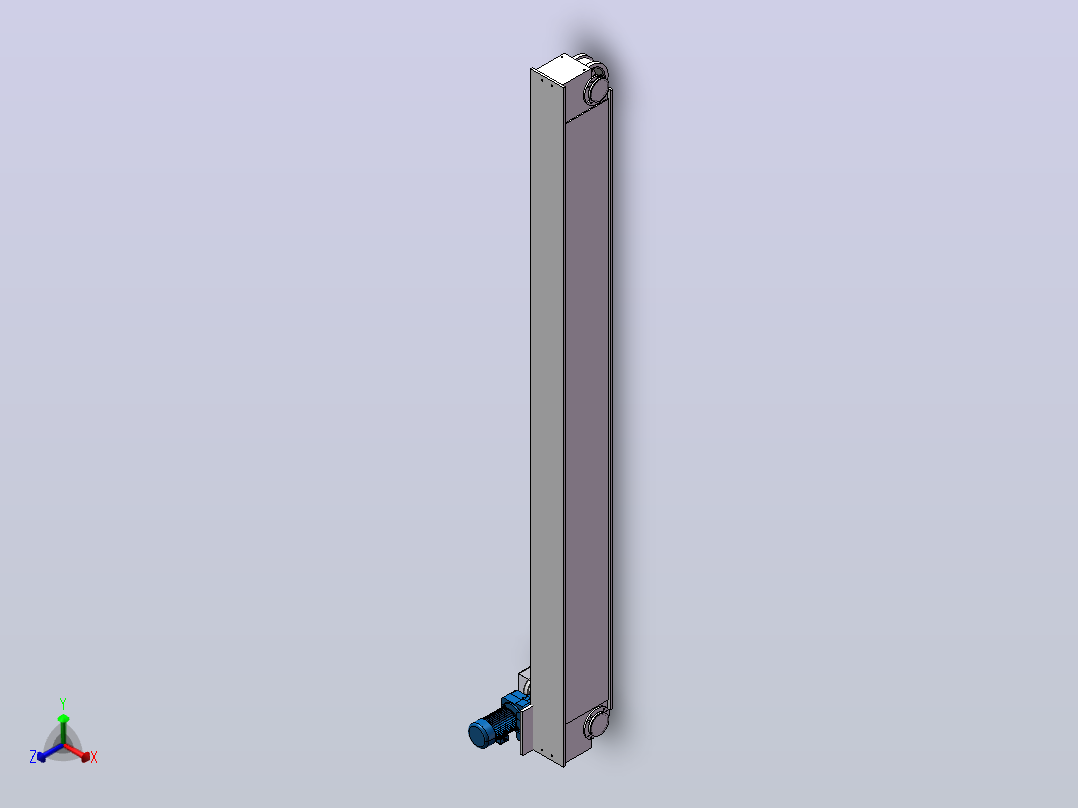 门式起重机的结构设计与建模（SW+CAD+说明书）正等轴测图
